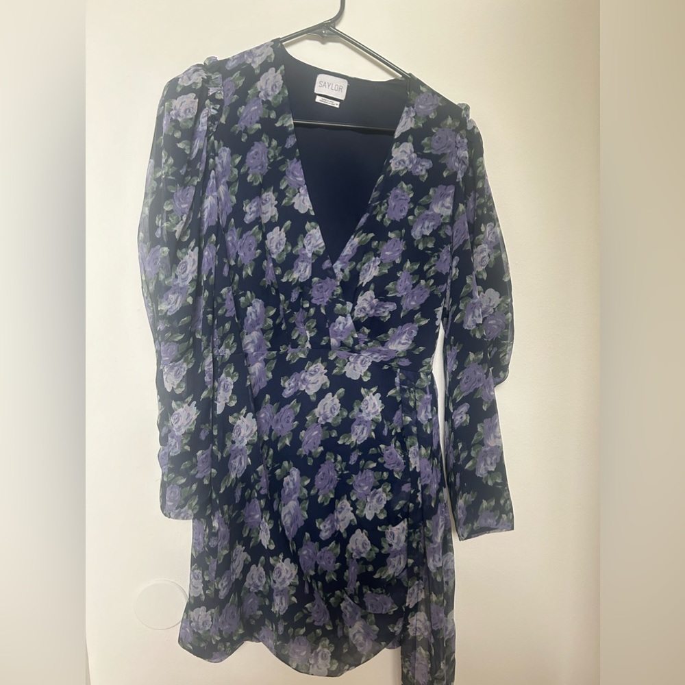 Saylor NYC Flower Wrap Dress